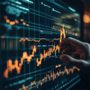 Advanced trading techniques chart with trend lines, technical indicators, and strategic annotations.