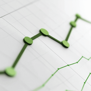 Line chart comparing total returns with and without dividend reinvestment over 20 years